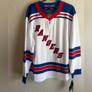 NWT New York Rangers Fanatics White Hockey Jersey - Men’s Medium NHL